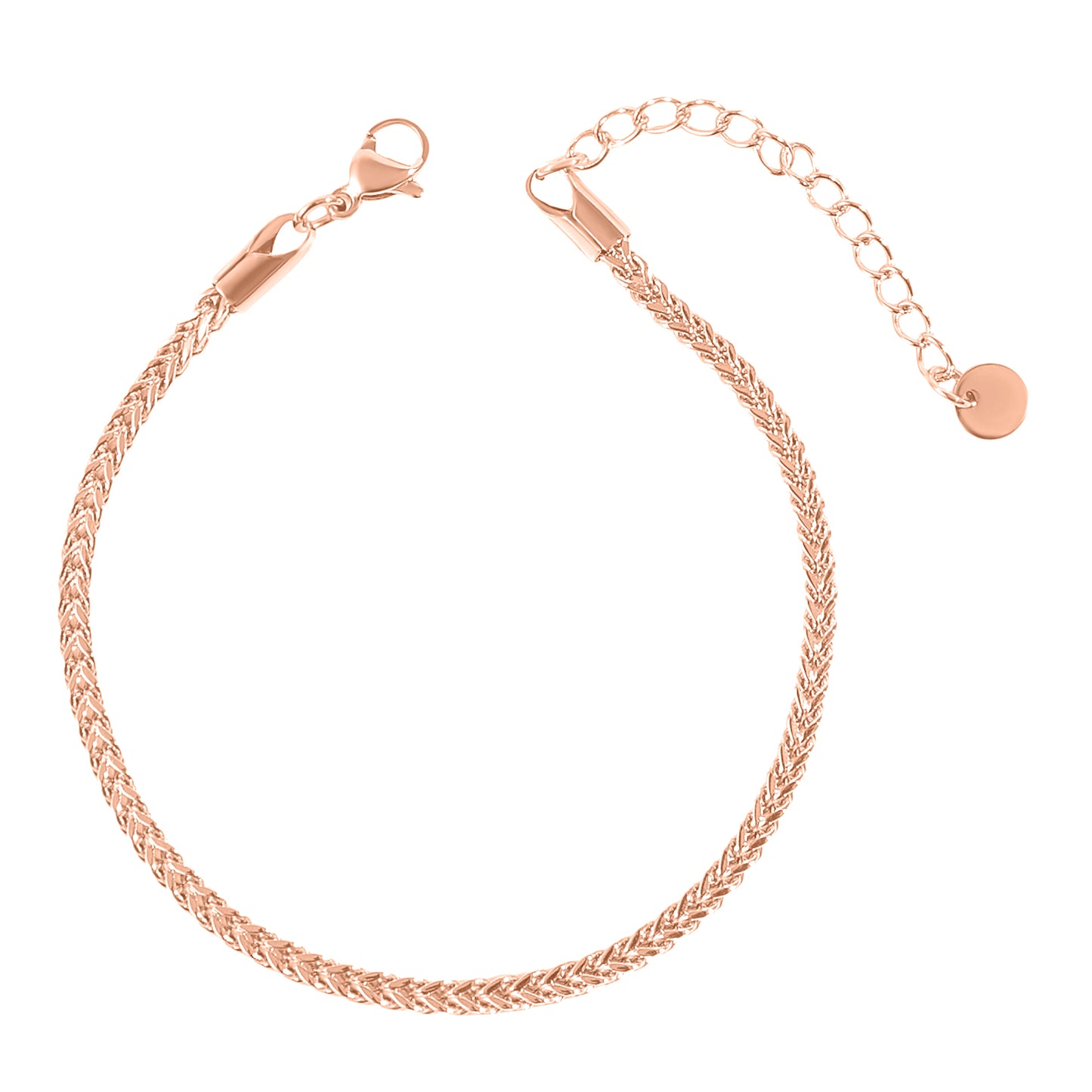 צמיד פרנקו דק | רוז גולד