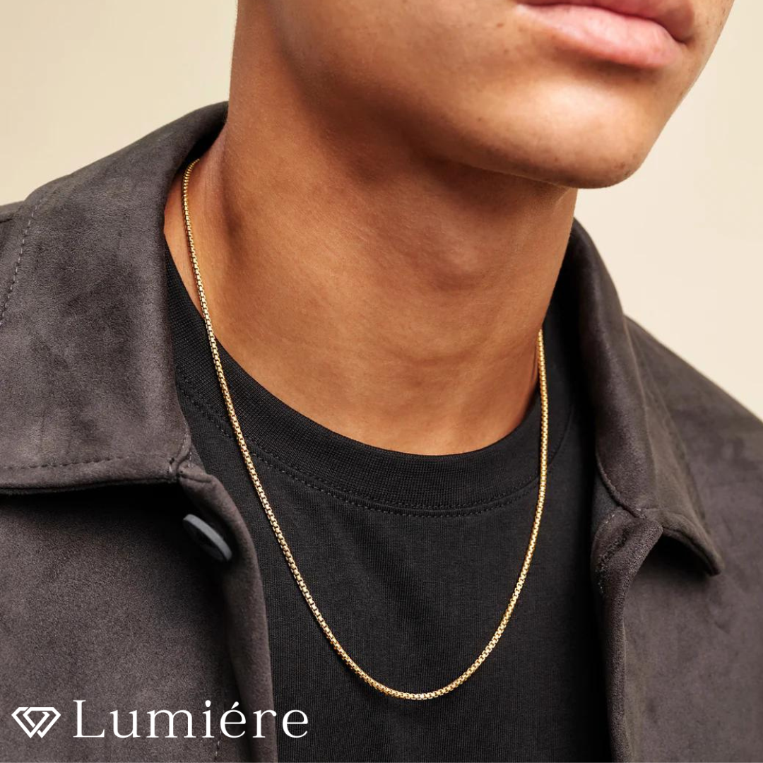 Lumiére שרשרת ברונו לגבר | זהב Lumiére זהב תכשיטים איכותיים לגבר