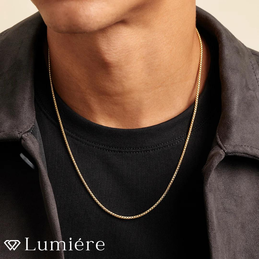 Lumiére שרשרת ברונו לגבר | זהב Lumiére זהב תכשיטים איכותיים לגבר