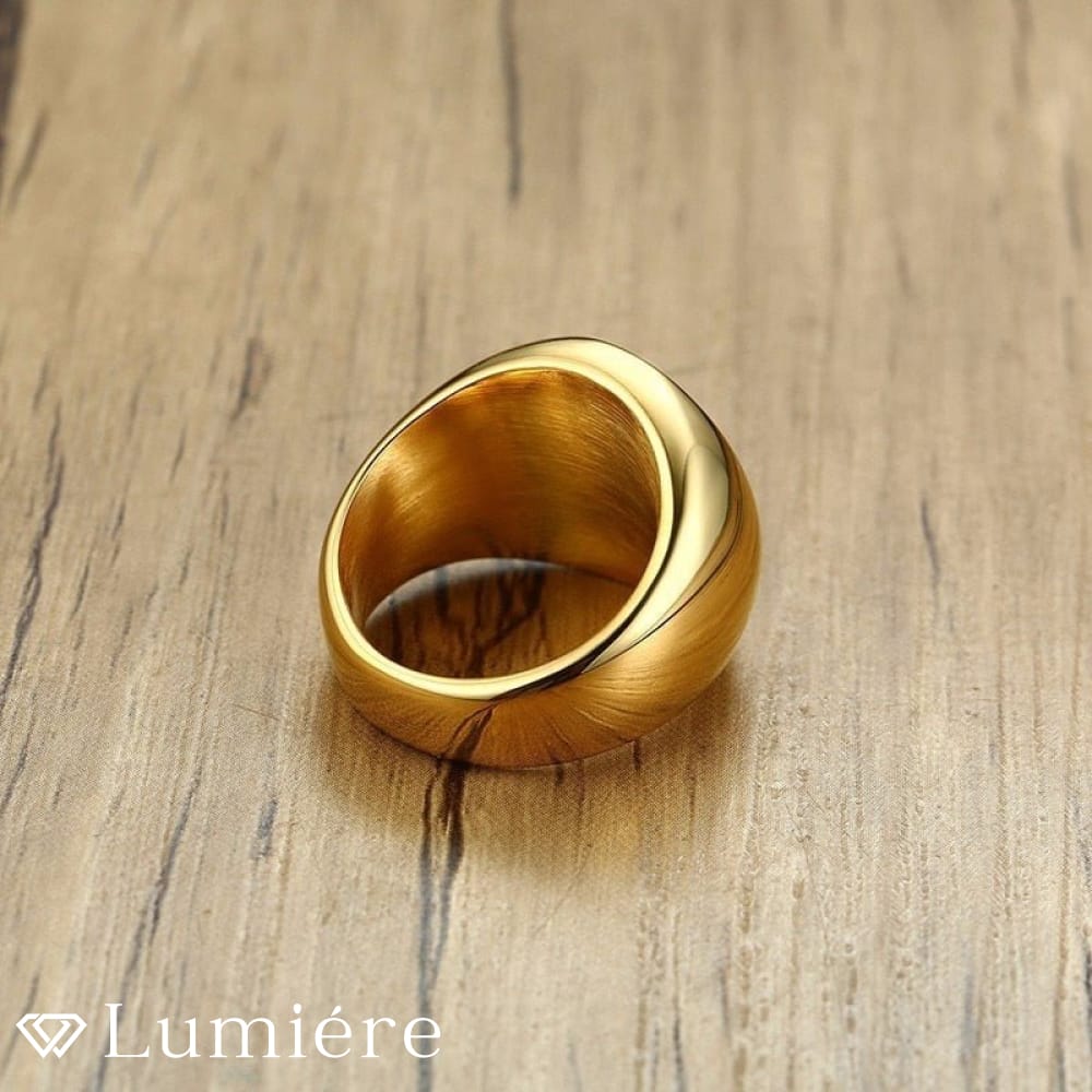 Lumiére טבעת אלגנט לגבר | זהב Lumiére זהב תכשיטים איכותיים לגבר
