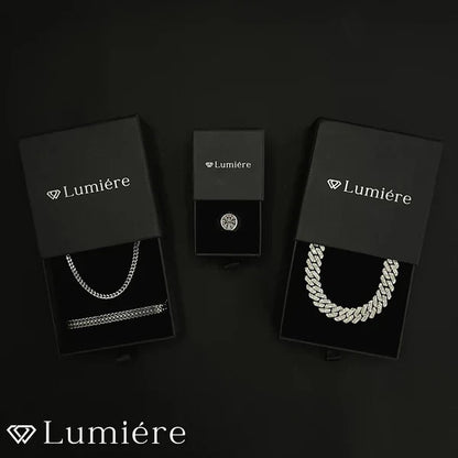 Lumiére שרשרת אייס פריז | זהב Lumiére אייס זהב קובני תכשיטים איכותיים לגבר