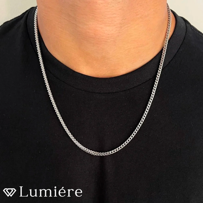 Lumiére שרשרת פרנקו לגבר | כסף Lumiére כסף פרנקו תכשיטים איכותיים לגבר