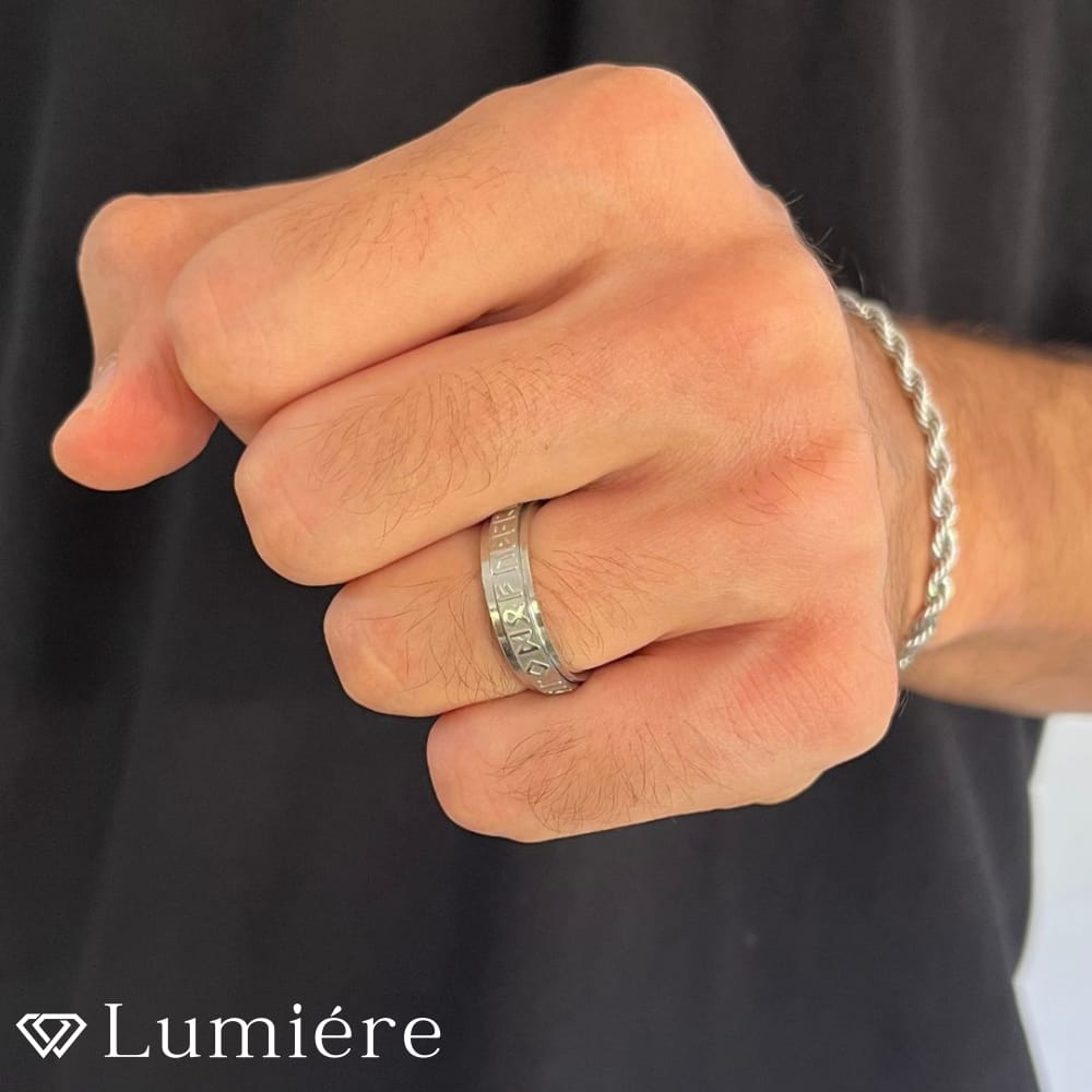 Lumiére טבעת מיקונוס לגבר | כסף Lumiére   תכשיטים איכותיים לגבר